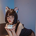 [cosplay]@甜味猫猫头 – 黑裙子[10P/110M]